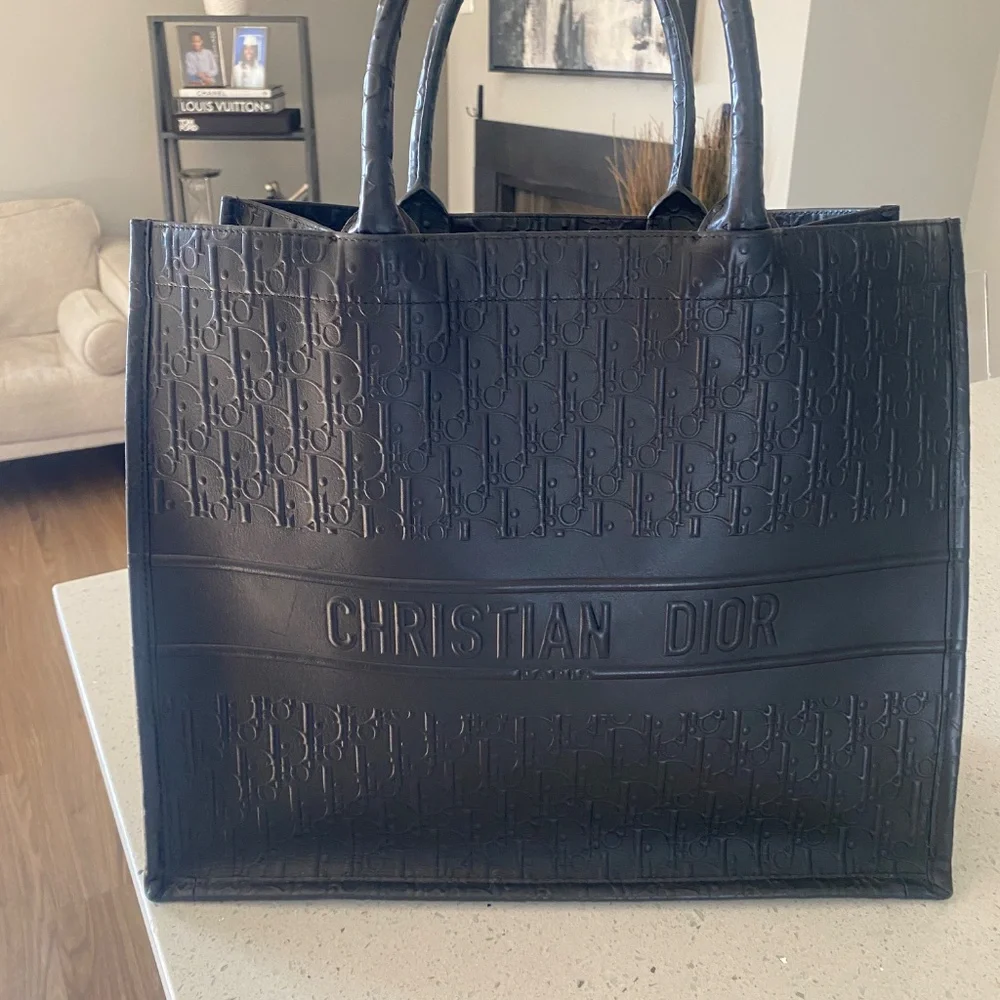 Gorgeous Christian Dior Canvas Book Tote - Picture 3 of 11